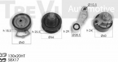 TREVI AUTOMOTIVE kd1288 -  Комплект ремня ГРМ